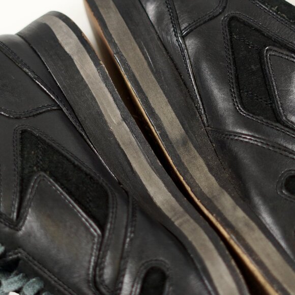 Hender Scheme x Sacai paneled leather/suede runners - Size US 6.5 - Picture 11 of 12